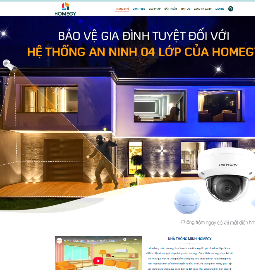 Mẫu website giới thiệu và bán sản phẩm SmartHome