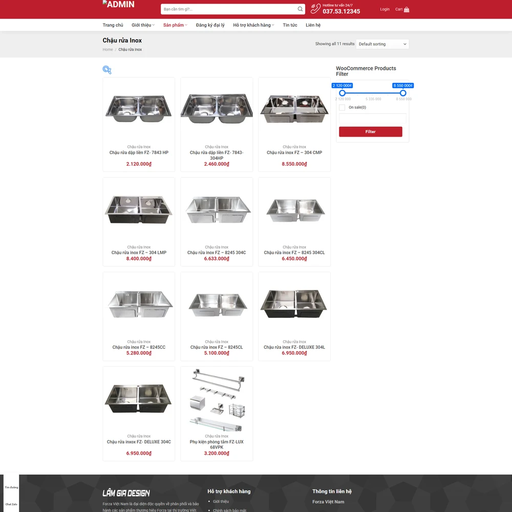 Mẫu website bếp từ, thiết bị bếp M-178