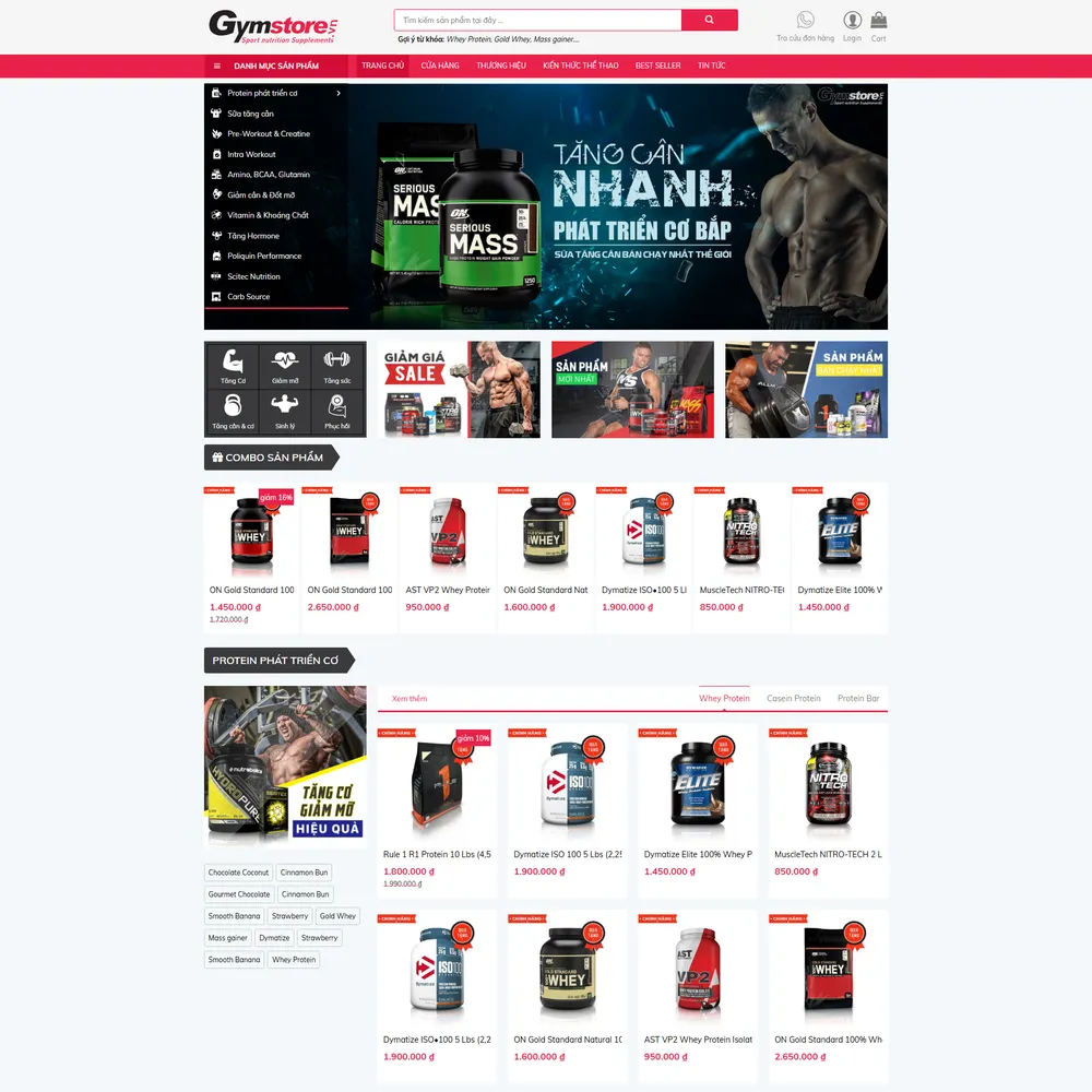 Mẫu website Trung tâm thể hình, phòng tập gym, yoga Level Fitness