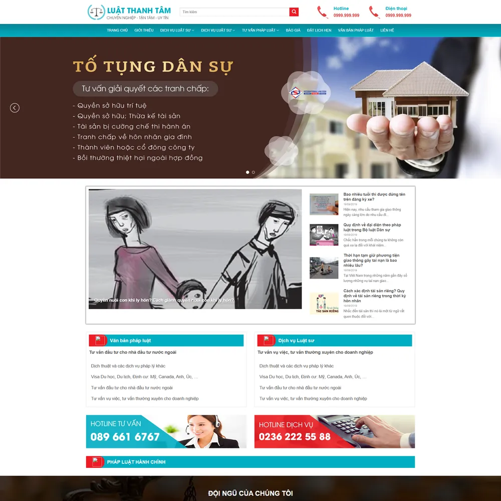 Mẫu website luật sư, công ty luật M-388
