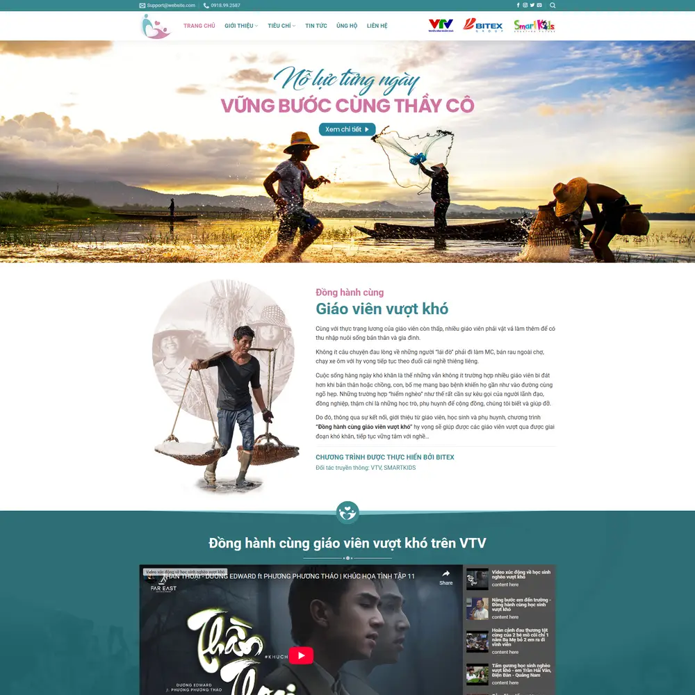 Mẫu website giới thiệu công ty bán máy tính casio BITEX