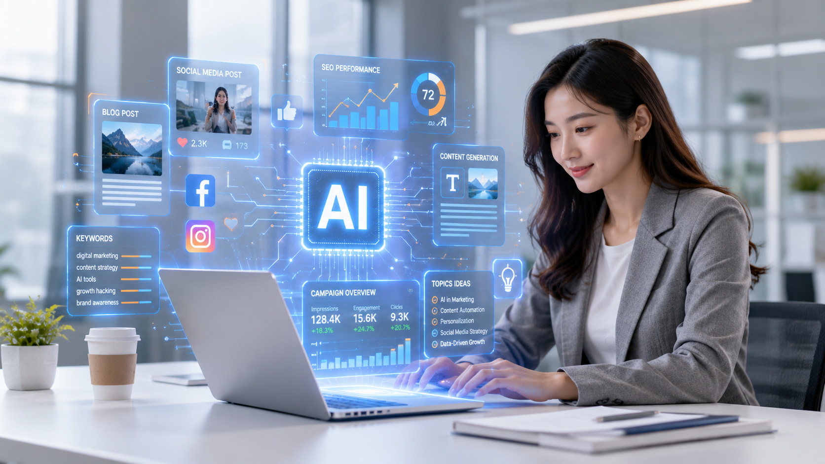 Sử dụng AI để xây dựng nội dung Marketing
