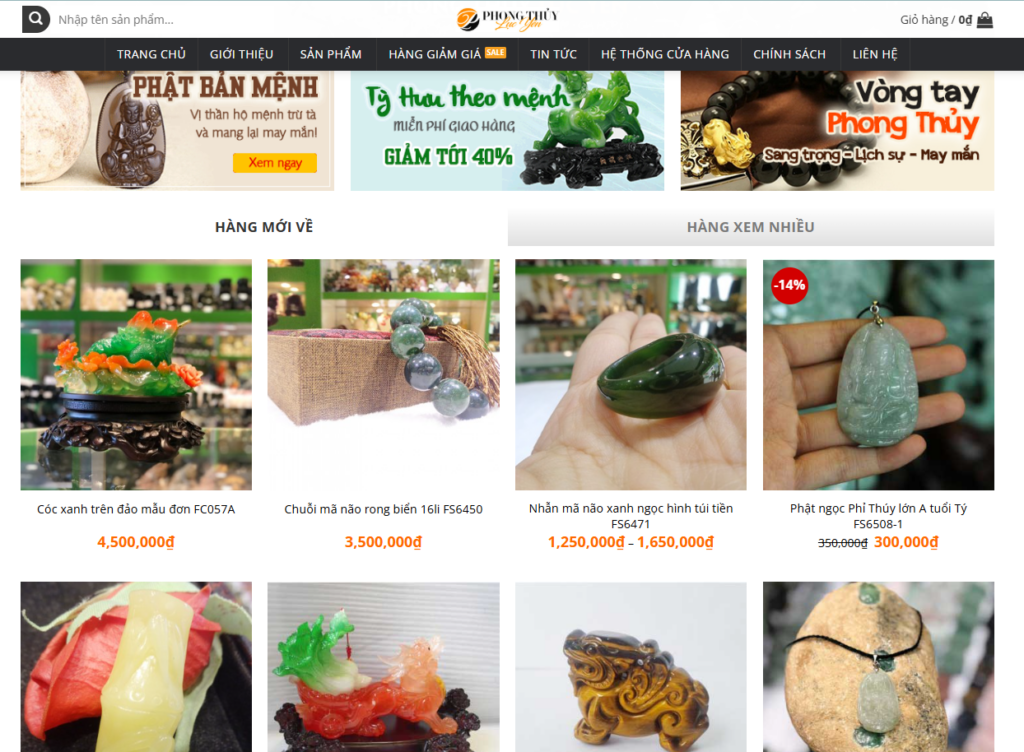 Mẫu website Đá Quý 2