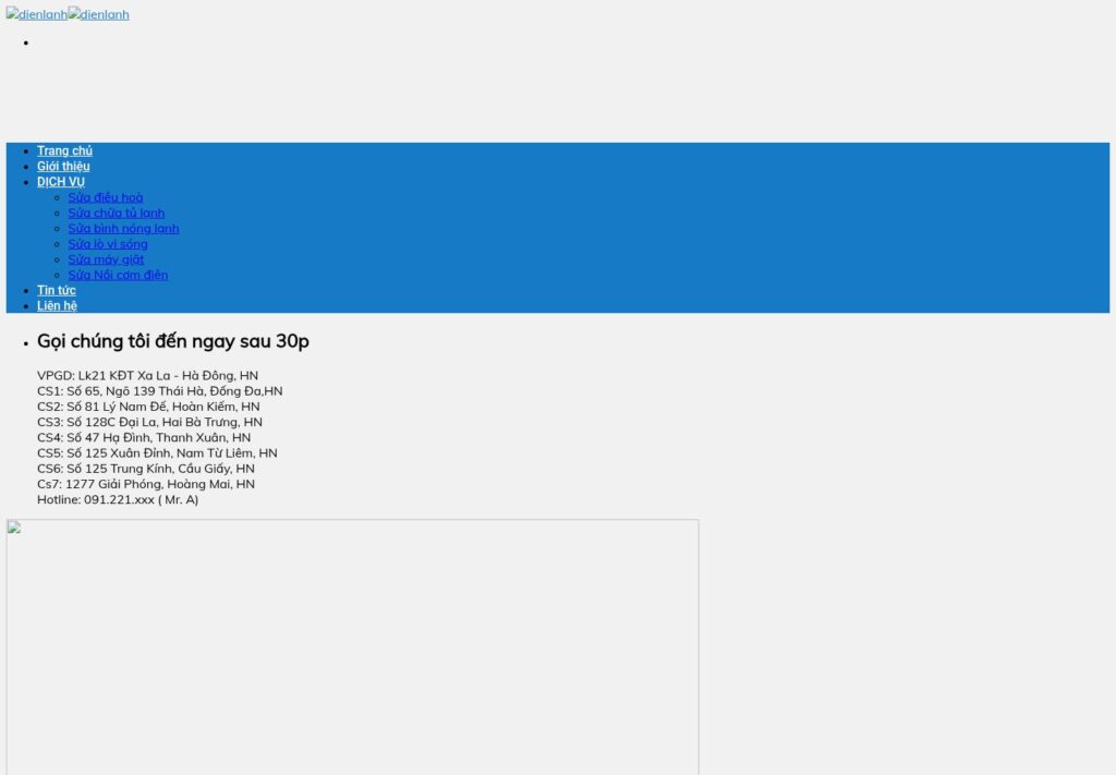 Mẫu website DIENLANH2