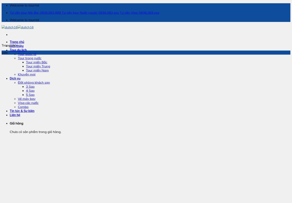Mẫu website du lịch