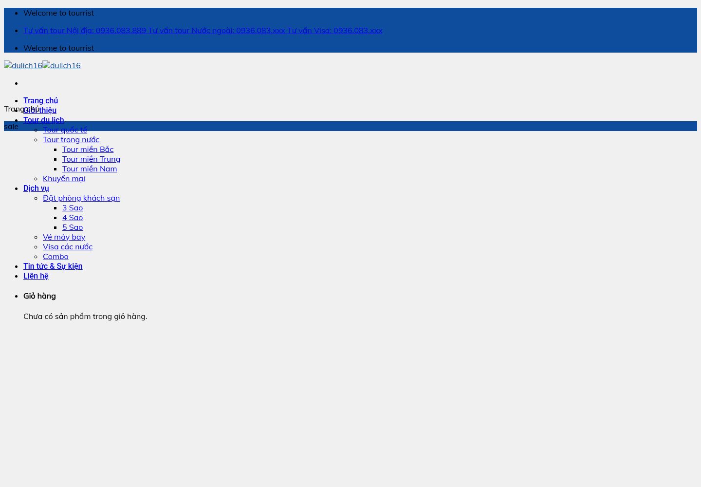 Mẫu website du lịch