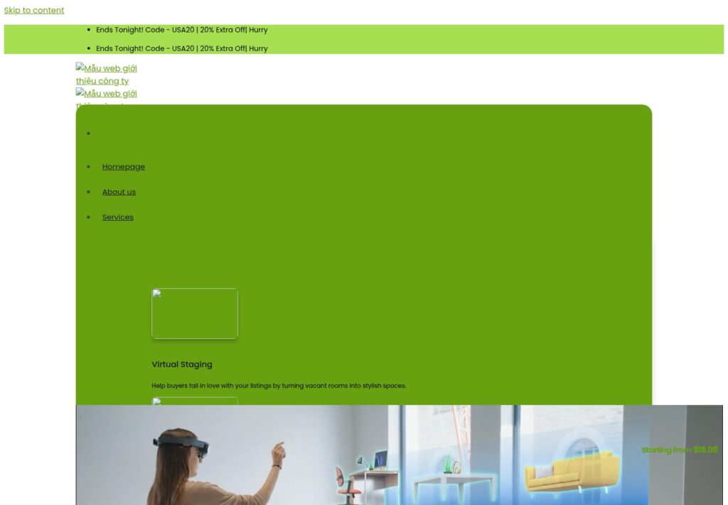 Mẫu website giới thiệu công ty
