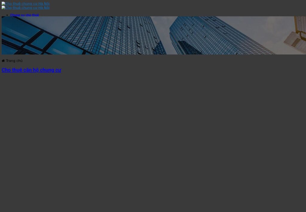 Mẫu website cho thuê chung cư Hà Nội