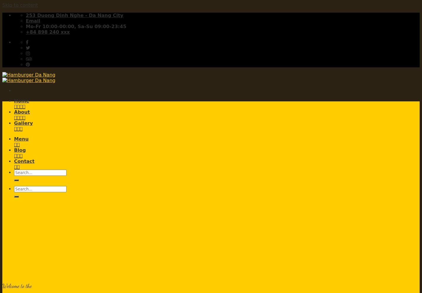 Mẫu website BURGER