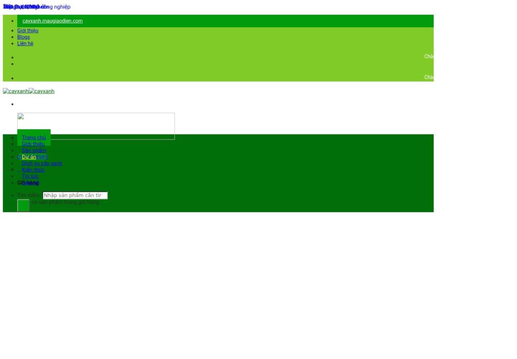 Mẫu website CAYXANH