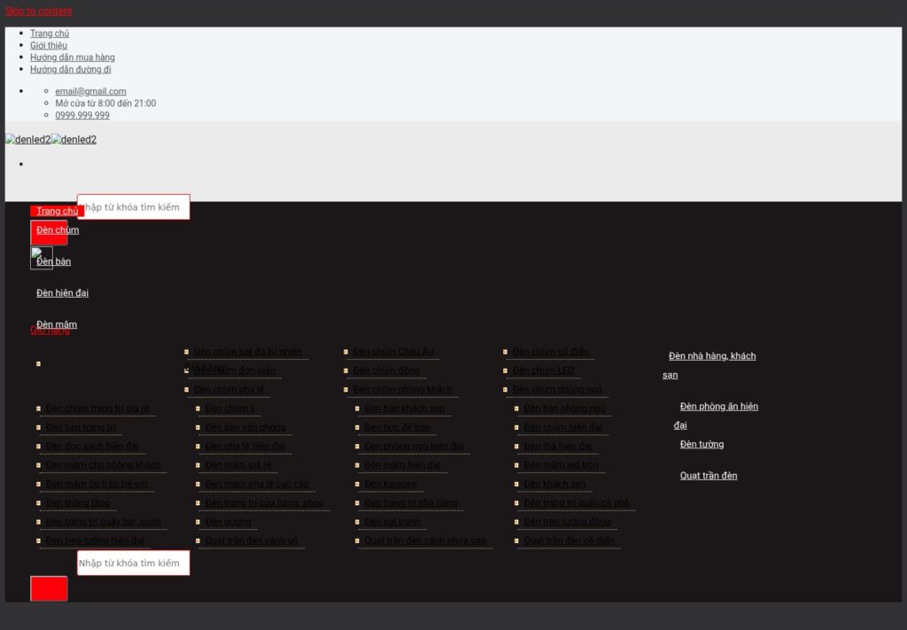 Mẫu website DENLED2