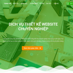 Mẫu website công ty thiết kế website