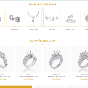Mẫu website trang sức