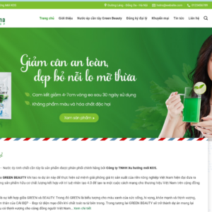 Mẫu website thực phẩm