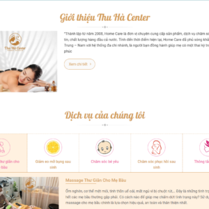 Mẫu website cửa hàng mẹ và bé
