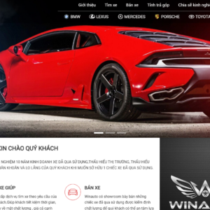 Mẫu website mua bán ô tô cũ