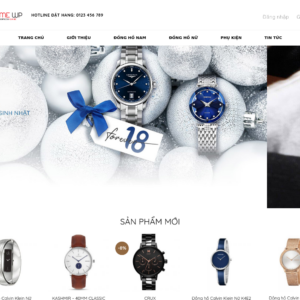 Mẫu website bán đồng hồ