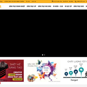 Mẫu website đồng phục chuyên nghiệp