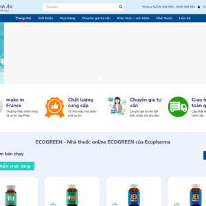 Mẫu website nhà thuốc online