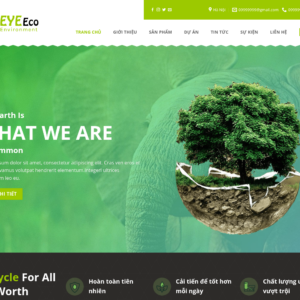 Mẫu website công ty môi trường