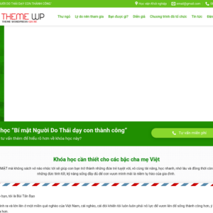 Mẫu website giáo dục và đào tạo - khóa học trực tuyến