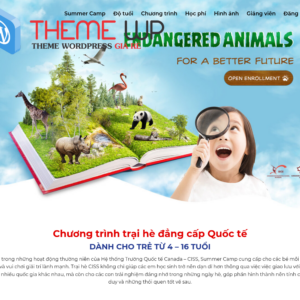 Mẫu website giáo dục - Trại hè & Trung tâm thiếu nhi