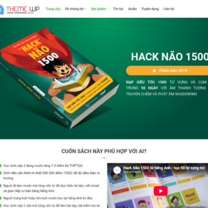 Mẫu website giáo dục - trung tâm tiếng Anh