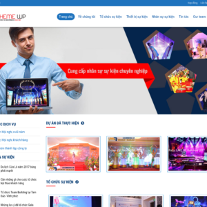 Mẫu website tổ chức sự kiện