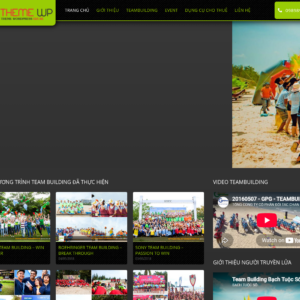 Mẫu website tổ chức sự kiện và teambuilding