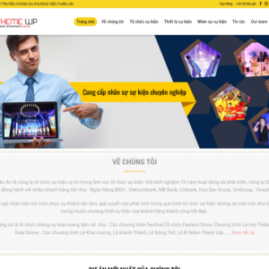 Mẫu website tổ chức sự kiện chuyên nghiệp