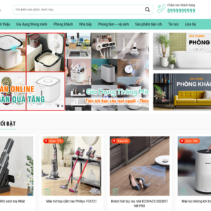Mẫu website bán hàng gia dụng thông minh