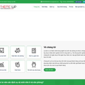 Mẫu website giặt thảm và vệ sinh văn phòng