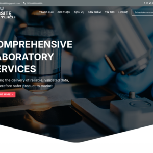 Mẫu website công ty phòng thí nghiệm