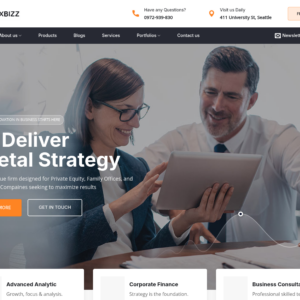 Mẫu website công ty Maxbizz