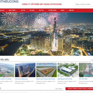 Mẫu website công ty xây dựng