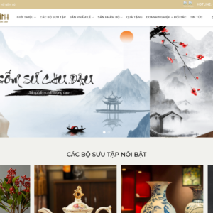 Mẫu website bán gốm sứ