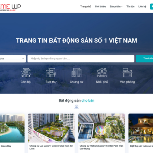 Mẫu website bất động sản chuyên nghiệp