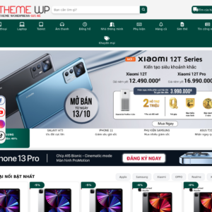 Mẫu website bán hàng điện thoại Hoàng Hà Mobile