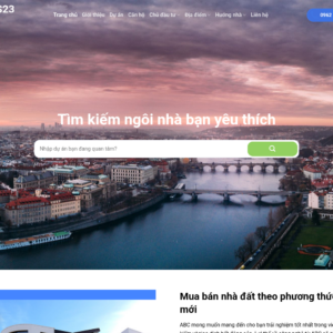 Mẫu website bất động sản hiện đại