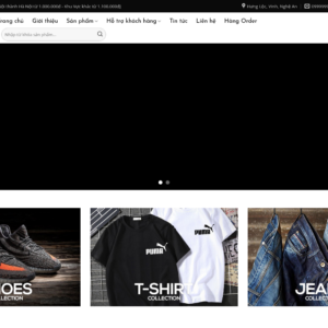 Mẫu website thời trang nam chuyên nghiệp