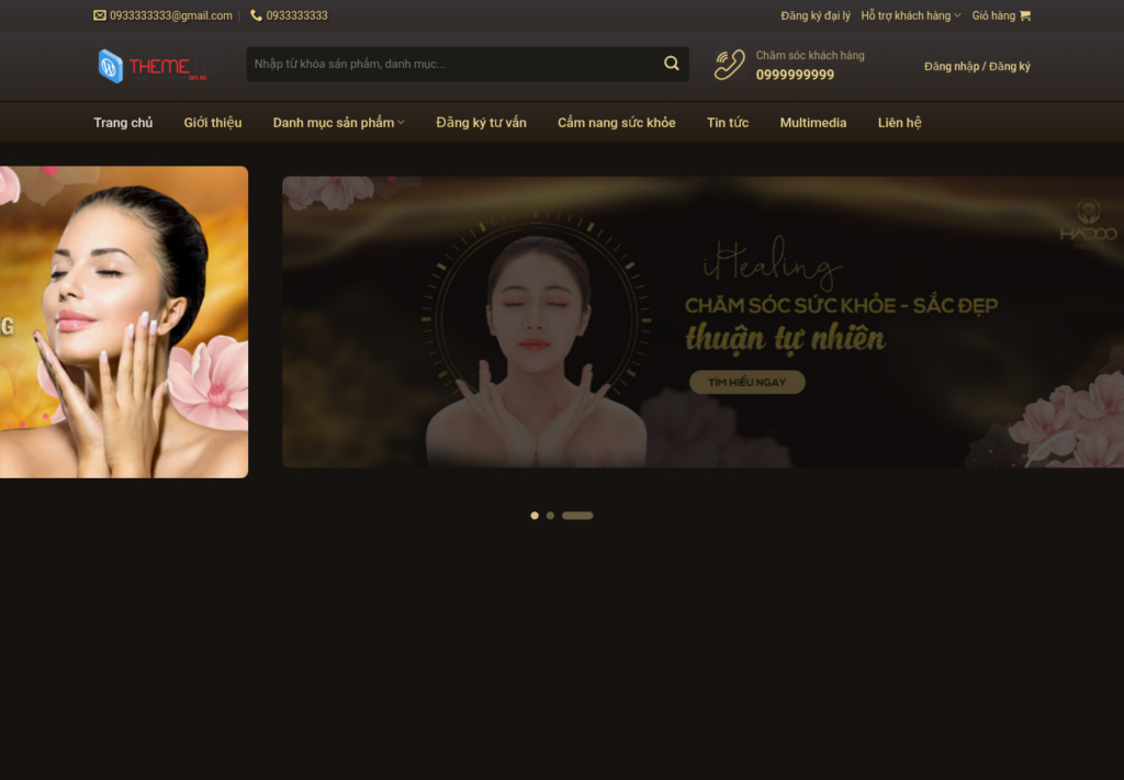 Mẫu website spa & chăm sóc sắc đẹp