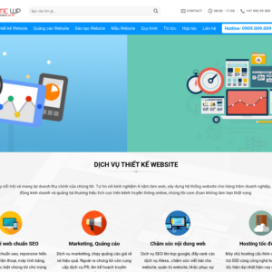 Mẫu website công ty thiết kế website