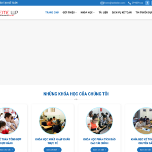 Mẫu website trung tâm đào tạo kế toán