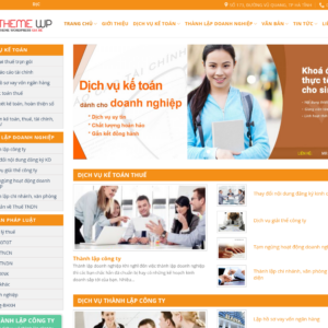 Mẫu website dịch vụ kế toán doanh nghiệp