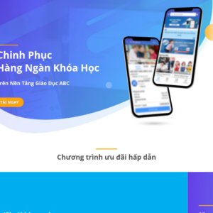Mẫu website giáo dục trực tuyến