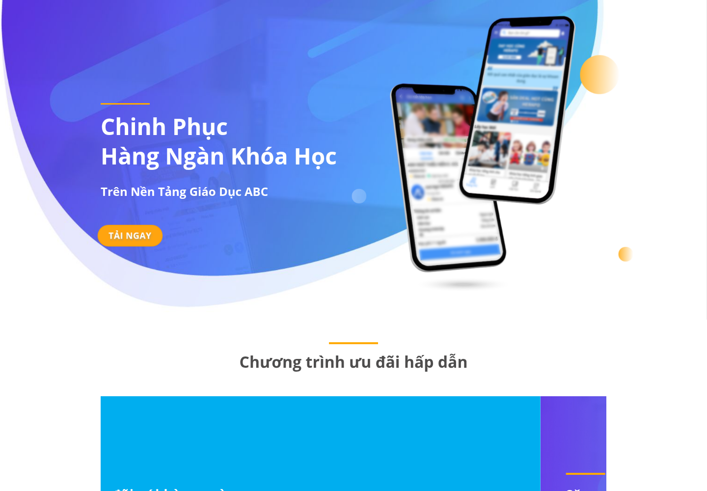 Mẫu website giáo dục trực tuyến