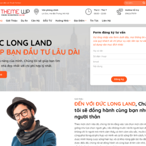 Mẫu website bất động sản Đức Long Land