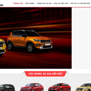 Mẫu website showroom ô tô Kia Quảng Bình
