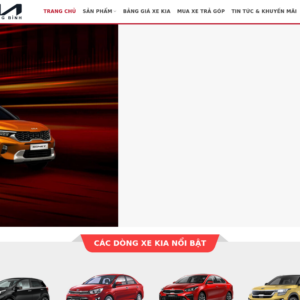 Mẫu website showroom ô tô