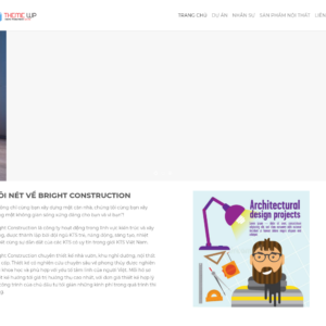Mẫu website công ty kiến trúc